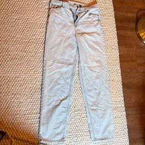 American Eagle Highest Rise Baggy Straight Jeans women’s size 10 long